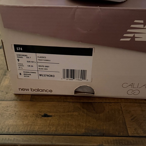 New Balance 574 Calia White Grey Light Blue and Sneakers - Picture 8 of 8